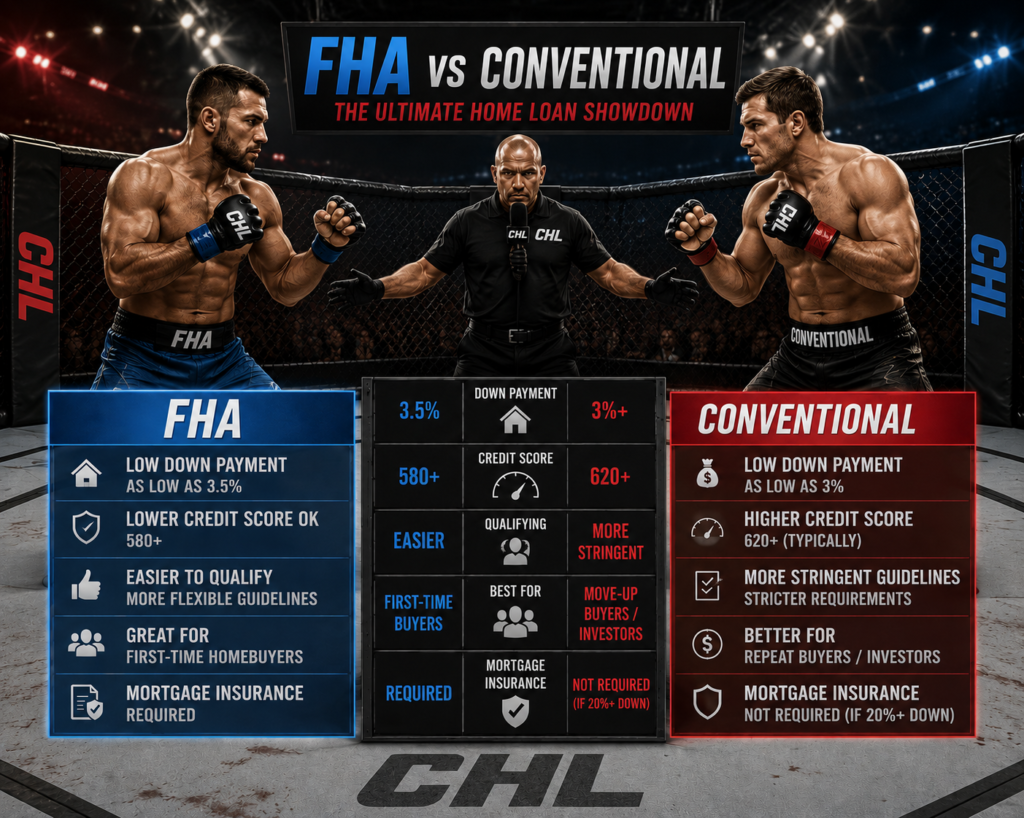 FHA vs. Conventional Loans in Raleigh, NC: Which Is Better for You in 2026? 1 FHA vs Conventional, Mortgage Programs